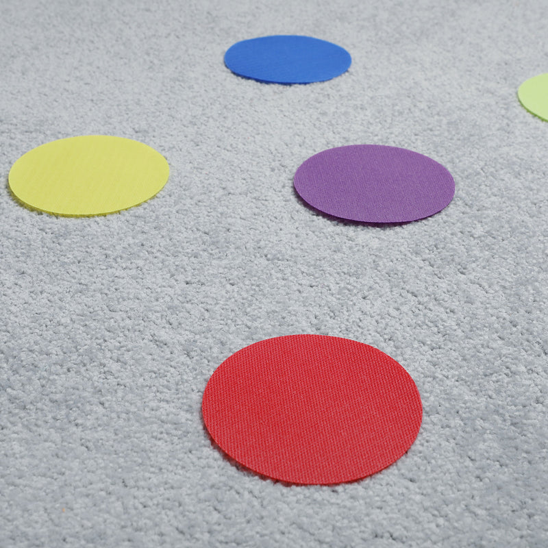 Daju - 4" / 10cm Carpet Spot Markers for Classrooms - Pack of 30 Pieces