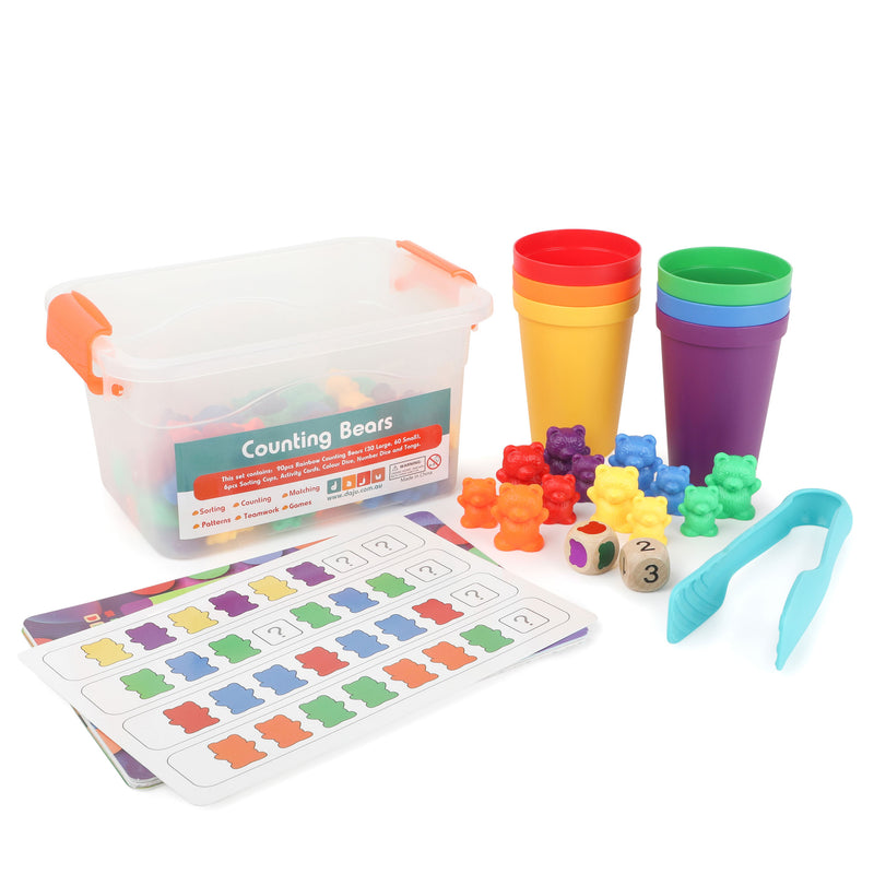 Daju Counting Bears, 90pcs including activity cards