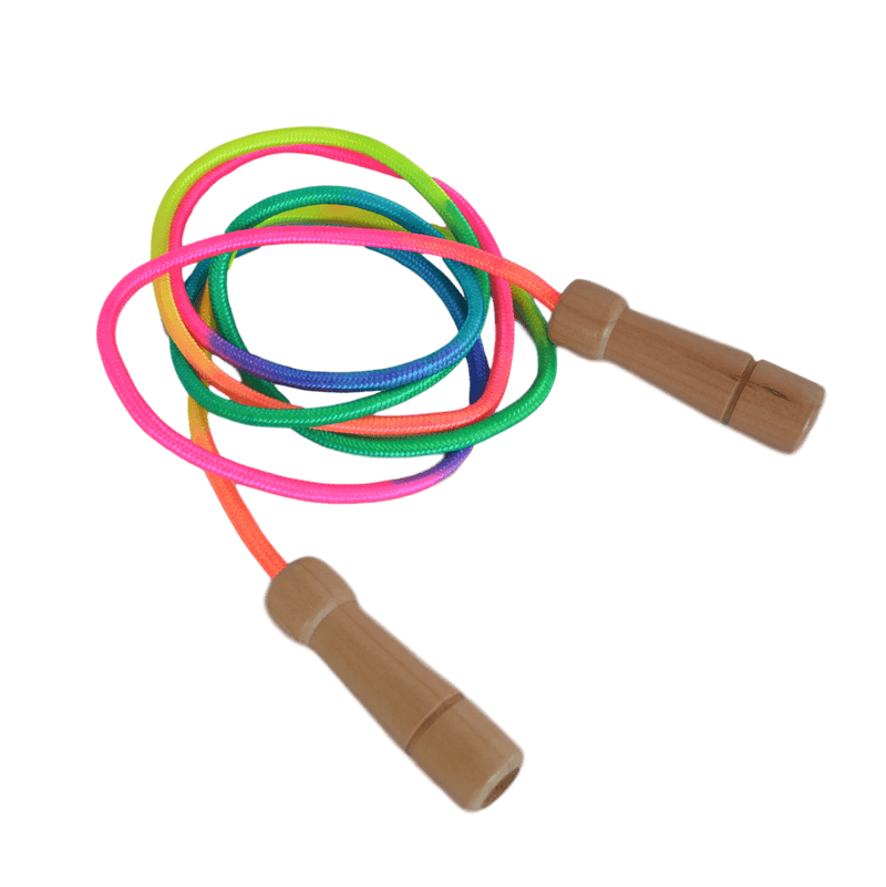 Daju Skipping Rope for Kids - Pack of 2 - Adjustable Length with Wooden Handles - Daju Toys